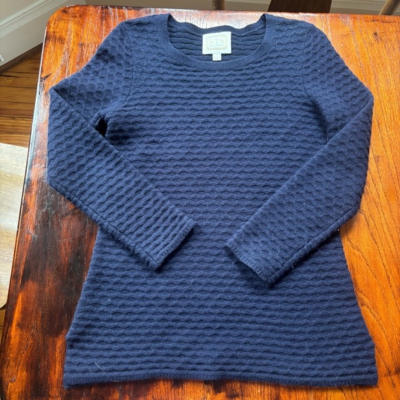 Sail to Sable Sweaters - Navy Blue Sail to Sable Wool Sweater Womens Sz Small